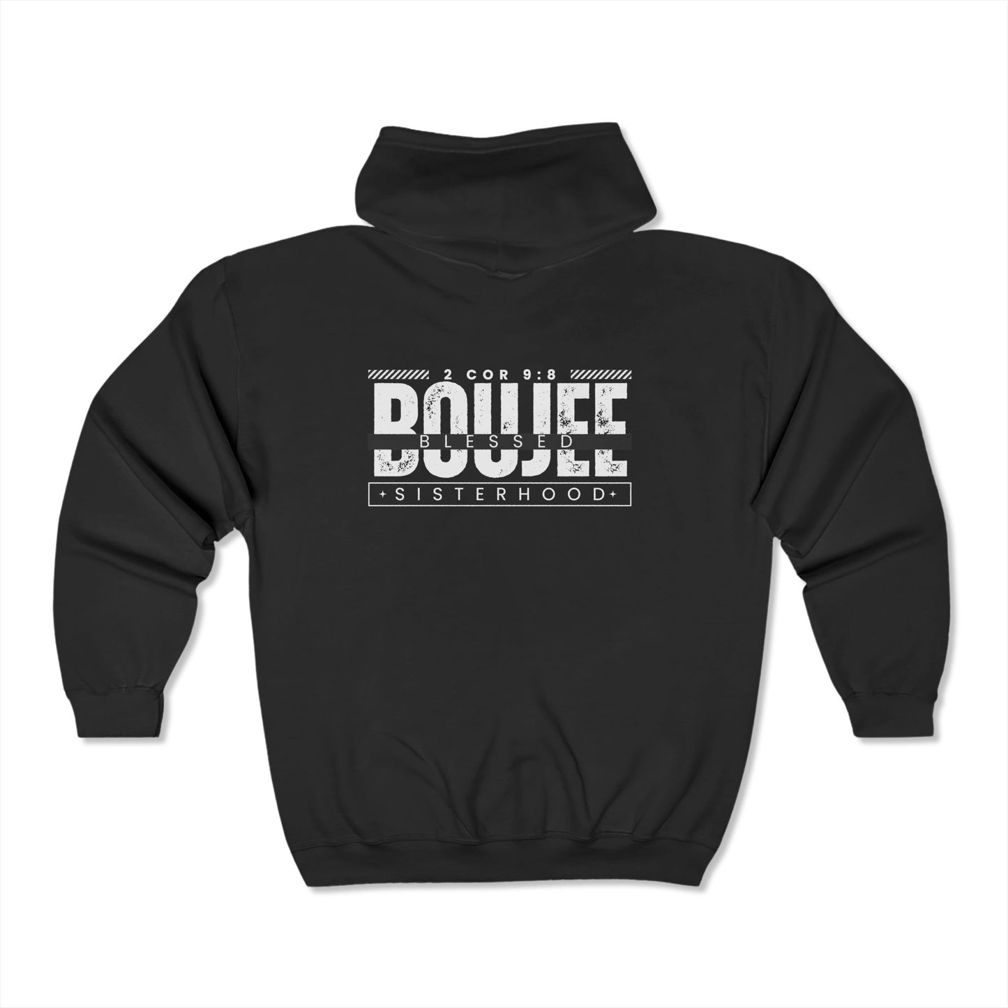 Boujee Blessed Sisterhood Unisex Heavy Blend™ Full Zip Hooded Sweatshirt