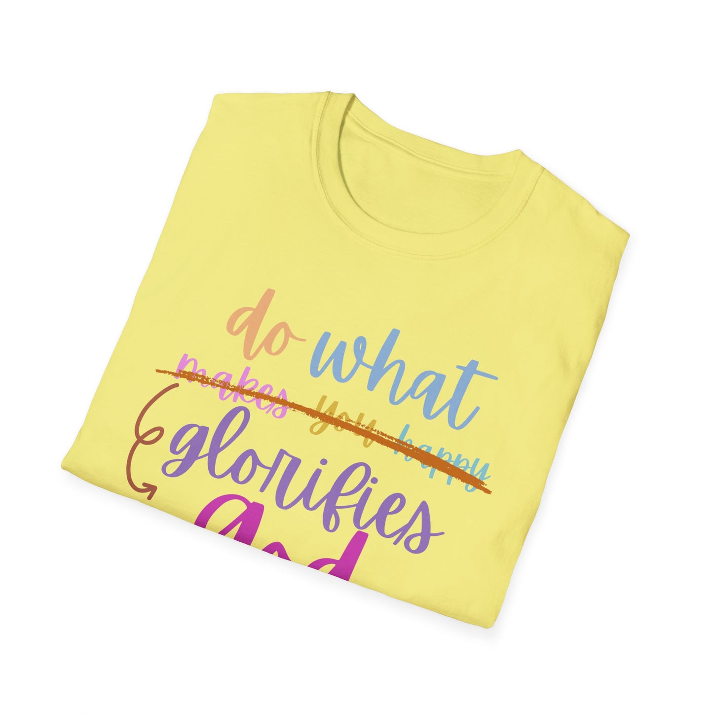 Christian Inspirational T-Shirt - Glorify God, Not Yourself