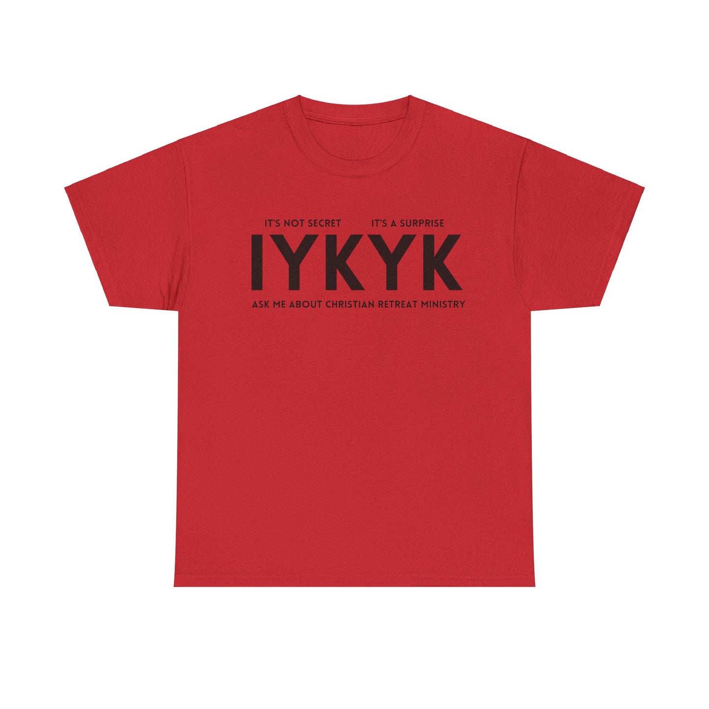 Christian Retreat Ministry Unisex Tee - IYKYK Heavy Cotton T-Shirt for Men and Women