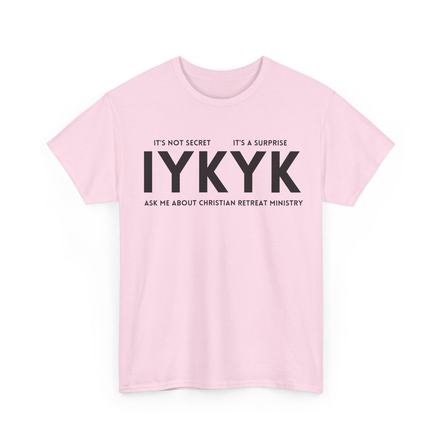 Christian Retreat Ministry Unisex Tee - IYKYK Heavy Cotton T-Shirt for Men and Women