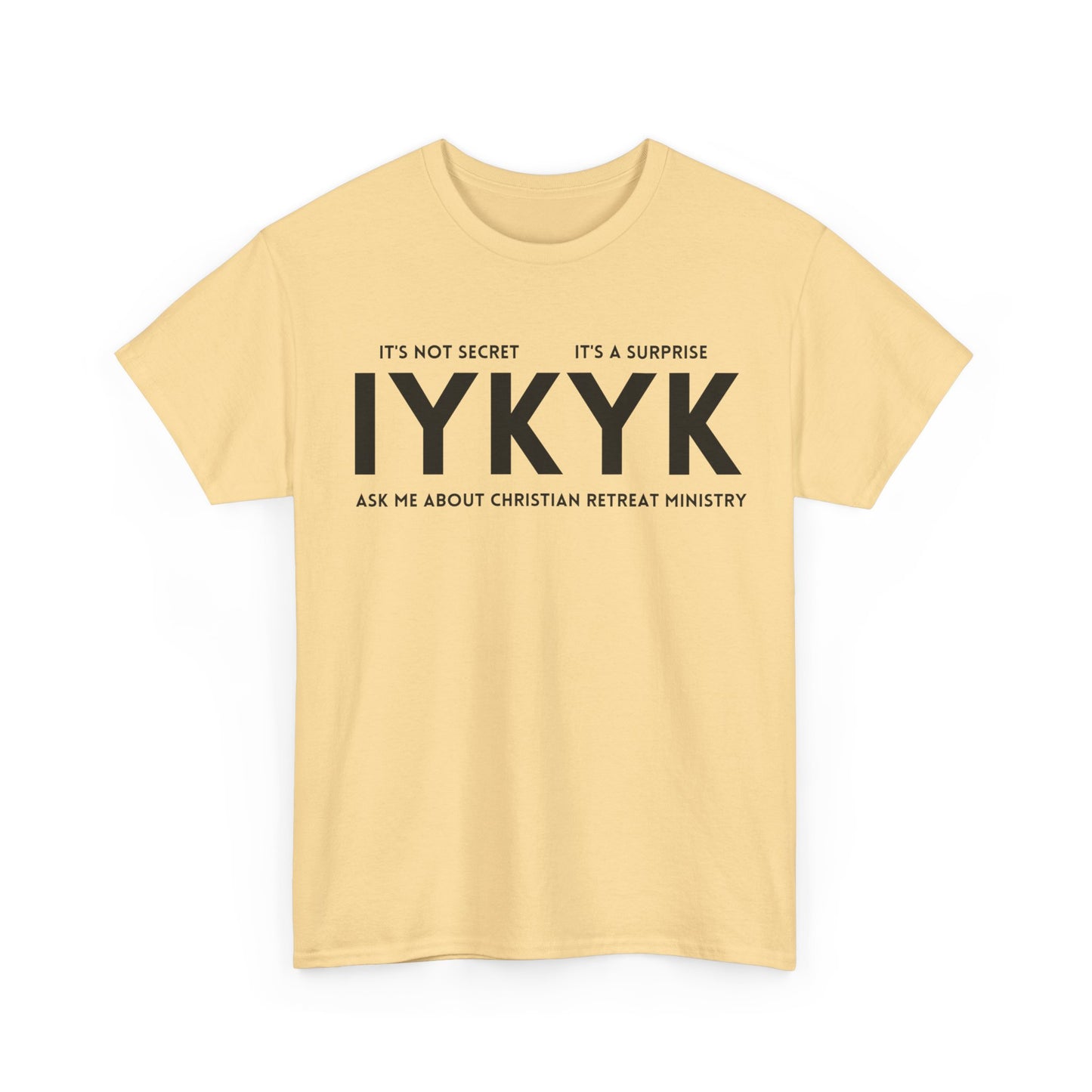 Christian Retreat Ministry Unisex Tee - IYKYK Heavy Cotton T-Shirt for Men and Women