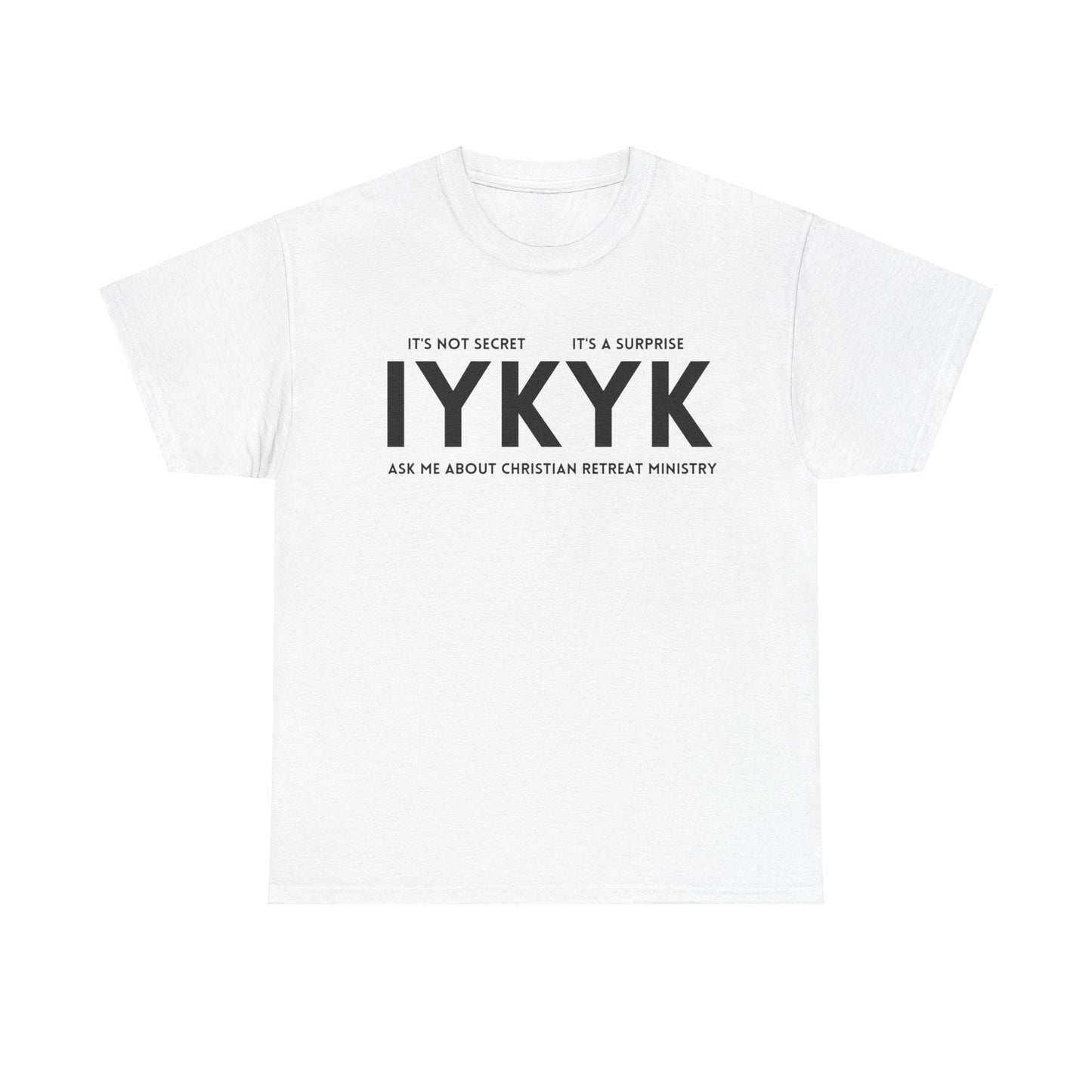 Christian Retreat Ministry Unisex Tee - IYKYK Heavy Cotton T-Shirt for Men and Women