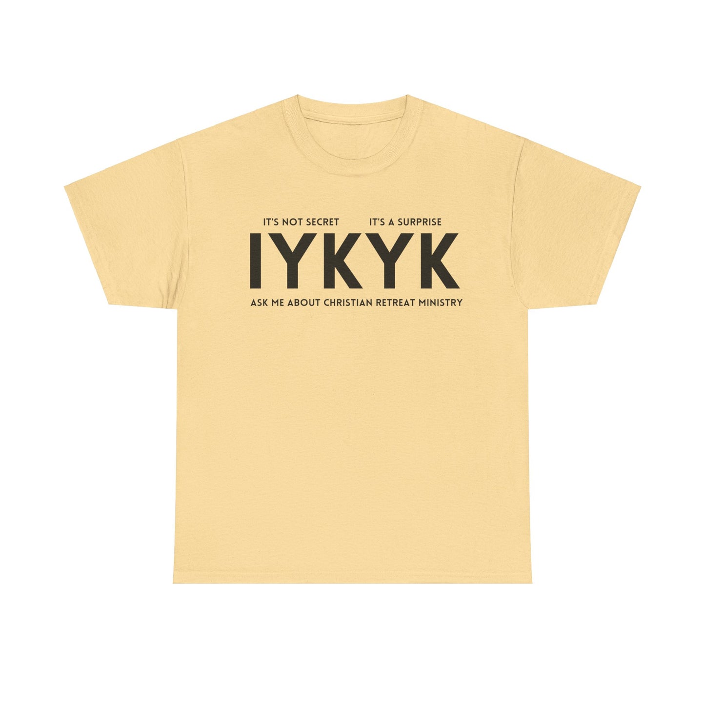 Christian Retreat Ministry Unisex Tee - IYKYK Heavy Cotton T-Shirt for Men and Women