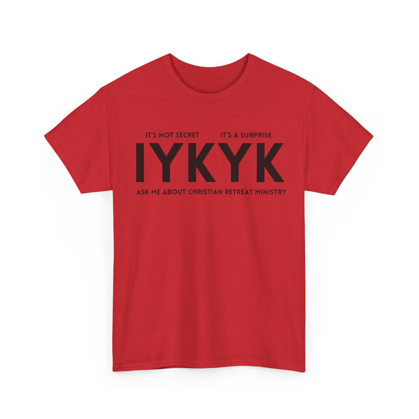 Christian Retreat Ministry Unisex Tee - IYKYK Heavy Cotton T-Shirt for Men and Women