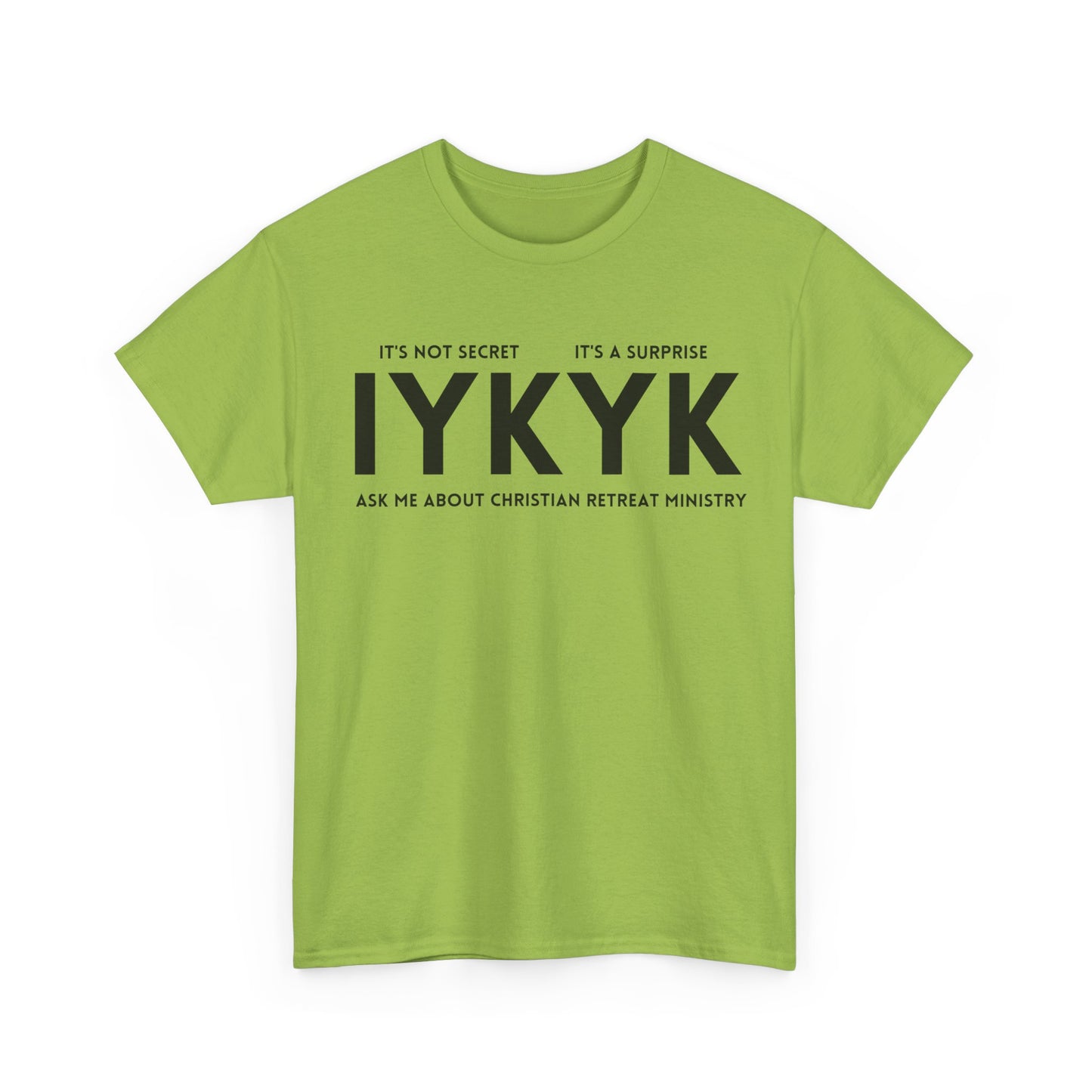 Christian Retreat Ministry Unisex Tee - IYKYK Heavy Cotton T-Shirt for Men and Women