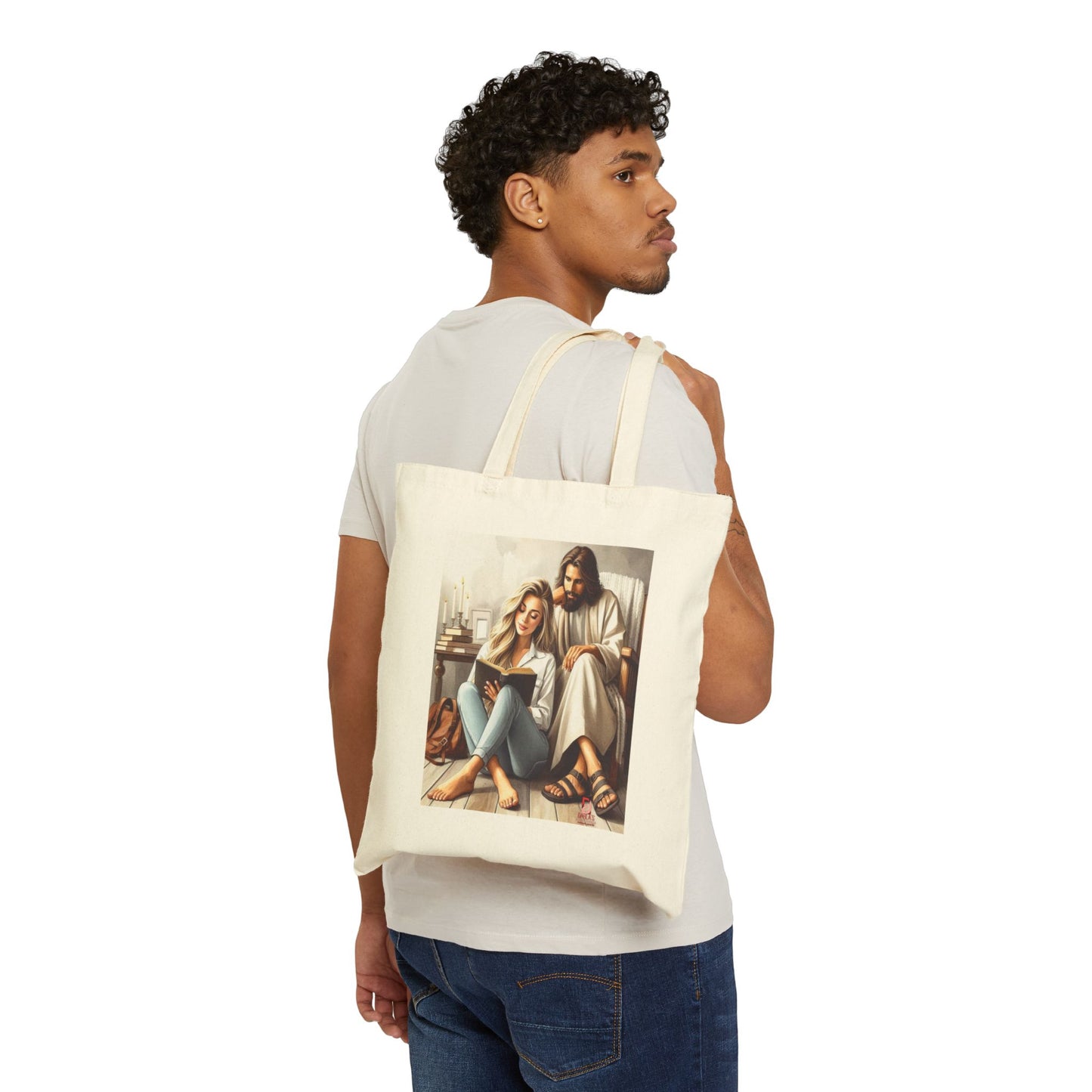 Canvas Tote Bag The Good Part Inspirational Art by Darla's Devotionals