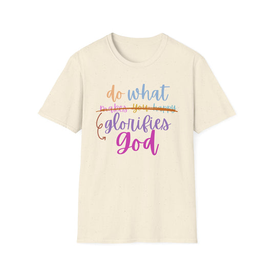 Christian Inspirational T-Shirt - Glorify God, Not Yourself