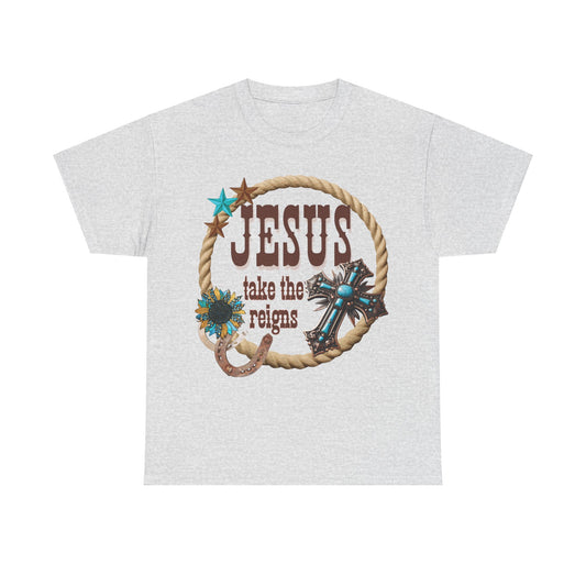 Jesus Take the Reins Unisex Tee