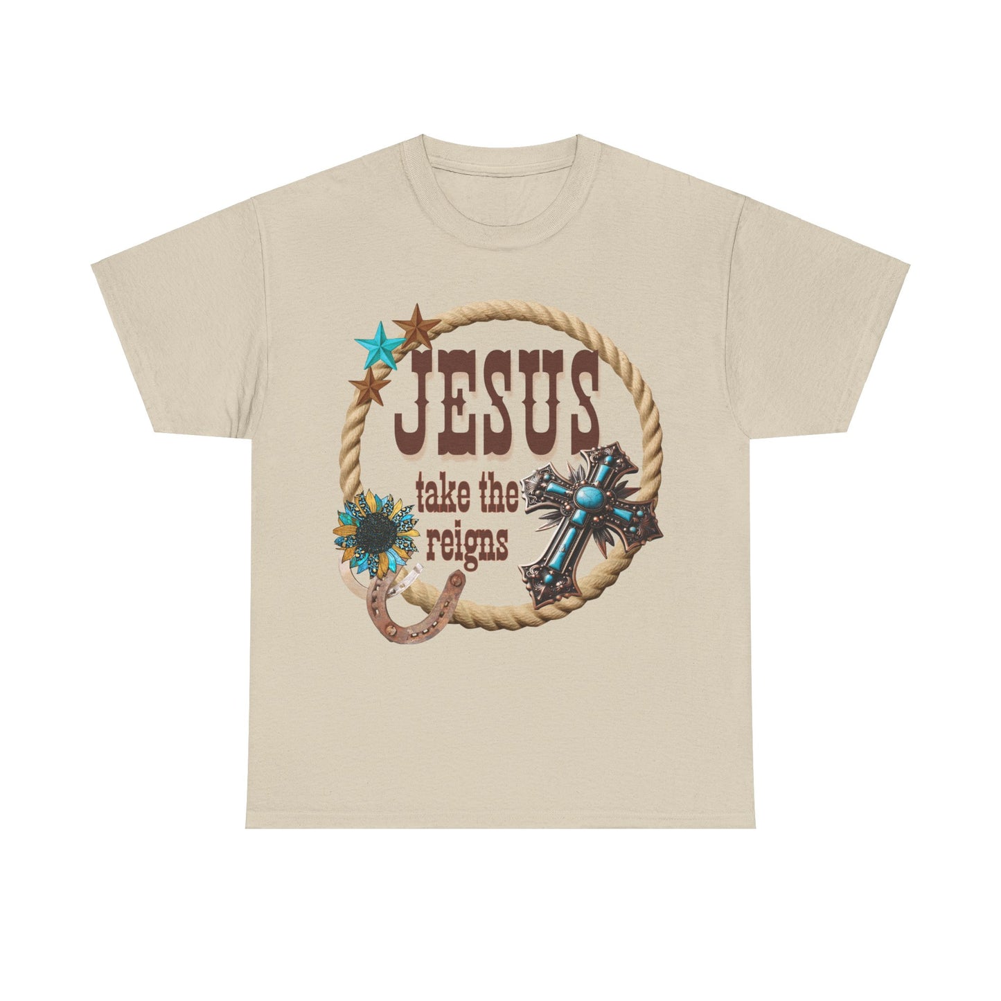 Jesus Take the Reins Unisex Tee